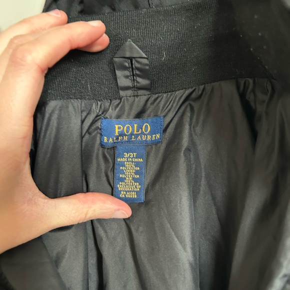 Polo by Ralph Lauren Black Jacket with Red Accent - Picture 3 of 4